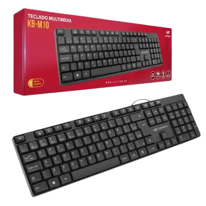 Teclado c3-tech USB KB-M10BK